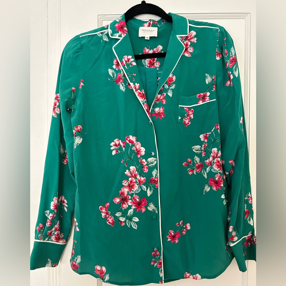 Sezanne Pajama Style Top Small